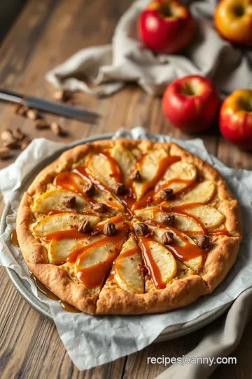 Bake Caramel Apple Dessert Pizza Delight presentation