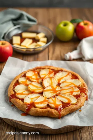 Bake Caramel Apple Dessert Pizza Delight steps