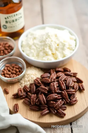 Chocolate Bourbon Pecan Pie ingredients