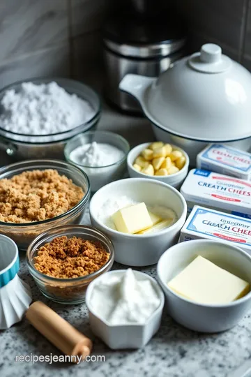 Classic New York-Style Cheesecake ingredients