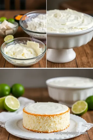 Coconut Soaked Lime Cake steps