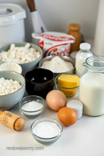 Fluffy Cornstarch Pancakes with Baking Soda ingredients