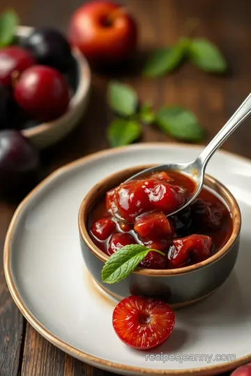 Homemade Plum Sauce Recipe presentation