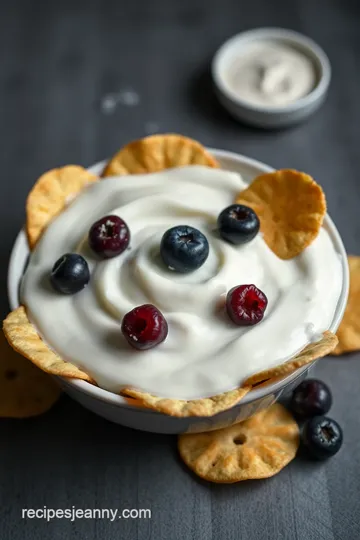 Creamy Homemade Yogurt Chips presentation