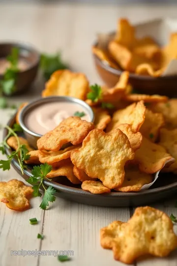 Crunchy Homemade Potato Chips presentation