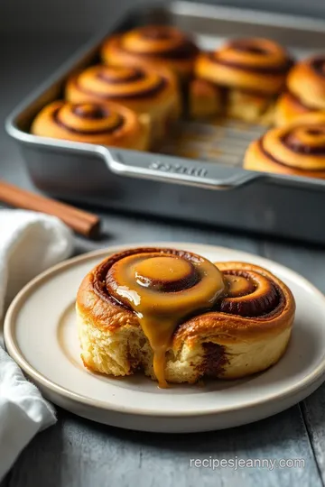 Decadent Brown Butter Cinnamon Rolls presentation