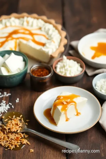 Decadent Caramel Coconut Cream Pie ingredients