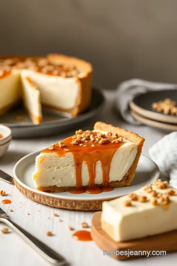 Decadent Caramel Coconut Cream Pie presentation