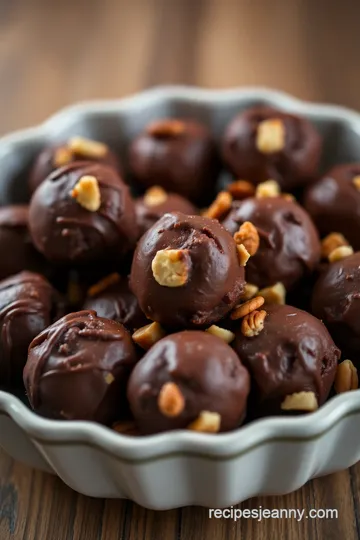 Decadent Chocolate Nut Bites presentation