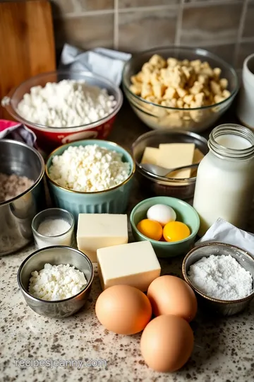 Decadent Cookie Dough Cake ingredients