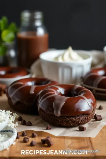 Decadent Dark Chocolate Cake Donuts ingredients