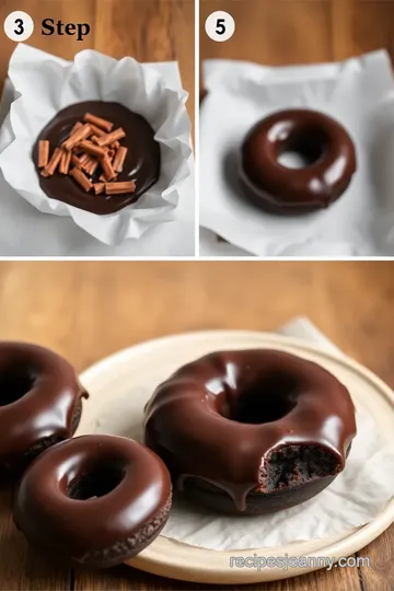 Decadent Dark Chocolate Cake Donuts steps