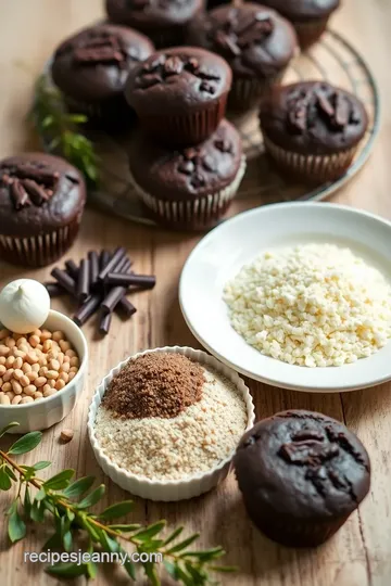 Decadent Double Chocolate Muffins ingredients