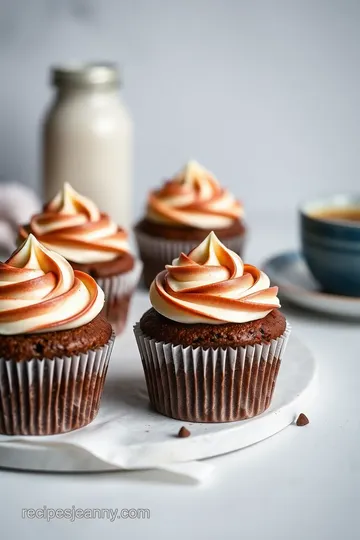 Decadent Full Moon Brownie Cupcakes presentation