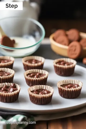 Decadent Girl Scout Cookie Brownie Cups steps