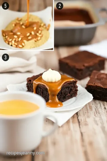 Decadent Guinness Brownies with Caramel Topping steps