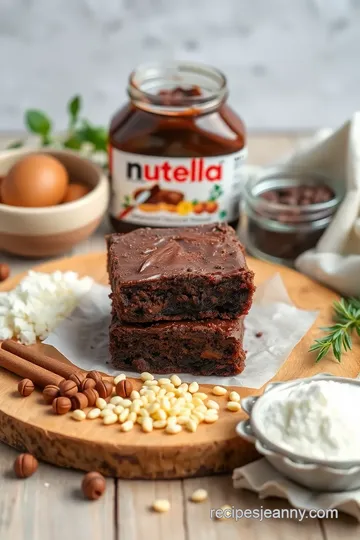 Decadent Nutella Brownie Pie ingredients