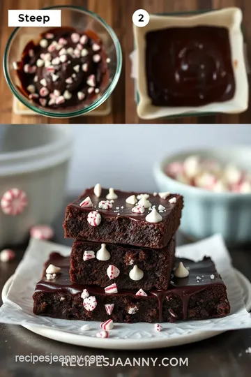 Decadent Peppermint Fudge Brownies steps