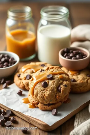 Decadent Salted Caramel Chocolate Chip Cookies ingredients