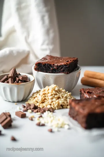 Decadent Salted Dark Chocolate Brownies ingredients