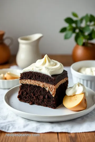 Decadent Chocolate Cake with Luscious Frosting ingredients