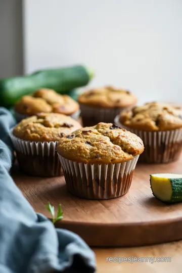 Decadent Vegan Chocolate Zucchini Muffins presentation