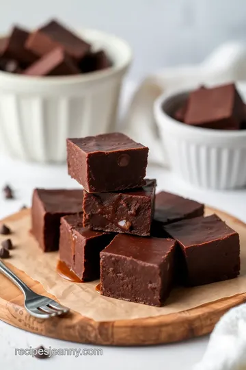 Decadent Vegan Dark Chocolate Fudge steps