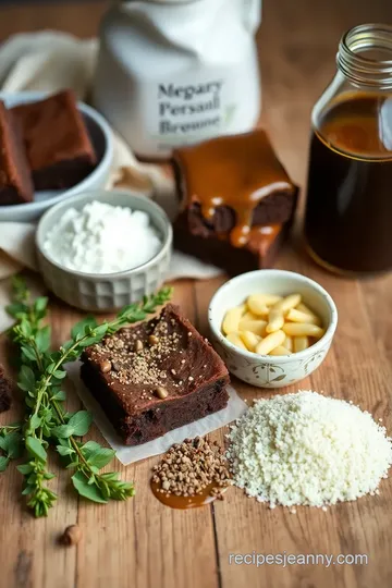 Decadent Vegan Salted Caramel Brownie Ice Cream ingredients