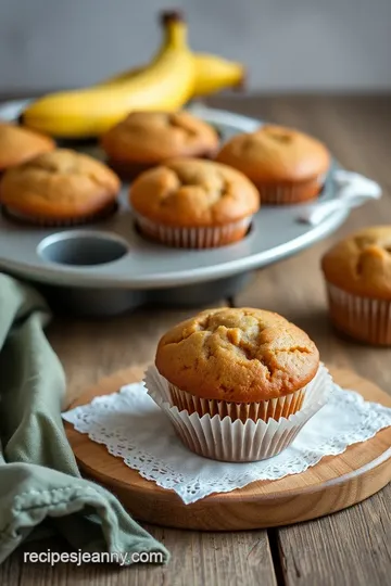 Delicious Banana Nut Muffins presentation