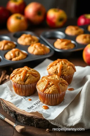 Delicious Caramel Apple Muffins presentation