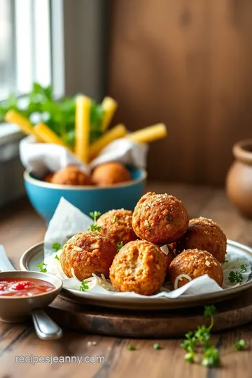 Delicious Chicken Mince Balls presentation