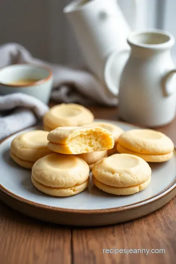 Delicious Custard Powder Cookies presentation