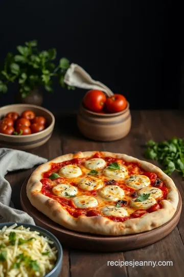 Delicious Homemade Paneer Pizza presentation