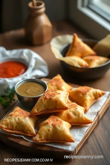 Delicious Homemade Samosas presentation