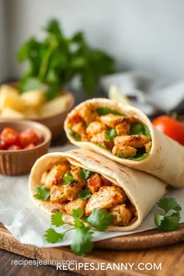 Delicious Homemade Shawarma Wraps presentation