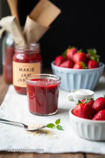 Delicious Homemade Strawberry Jam ingredients