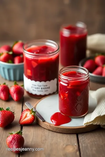 Delicious Homemade Strawberry Jam presentation