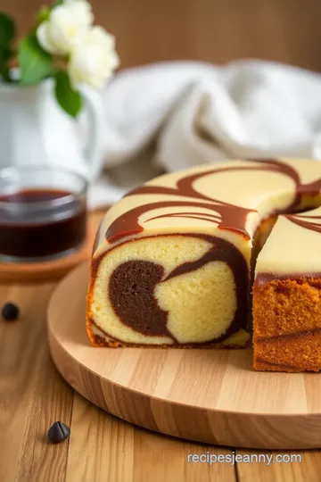 Delicious Marble Cake Delight presentation