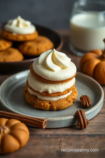 Delicious Pumpkin Cheesecake Cookies presentation