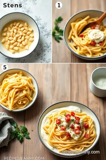 Delicious Vegan Baked Feta Pasta steps