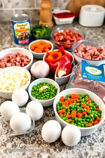 Canned Corned Beef Hash with Eggs ingredients