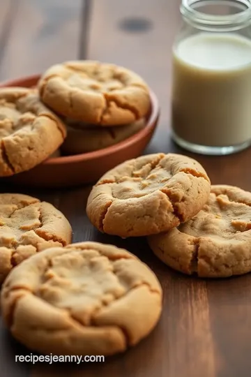 Easy Flourless Peanut Butter Cookies presentation