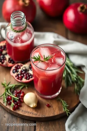 Festive Rosemary Pomegranate Margarita ingredients