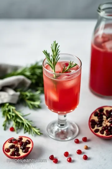 Festive Rosemary Pomegranate Margarita steps