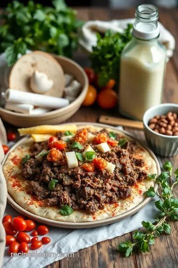 Flavorful Beef Mince Pizza Delight ingredients