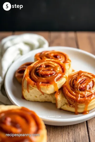 Fluffy Maple Pecan Rolls with Caramel Drizzle steps