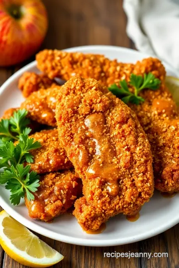 Apple and Honey-Glazed Chicken Tenders presentation