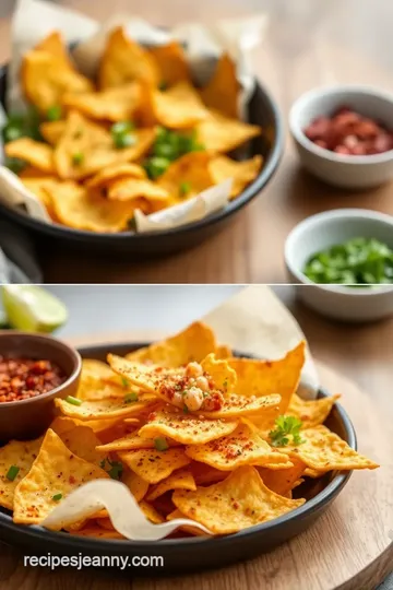 Fried Nacho Chips with Flavorful Spices steps