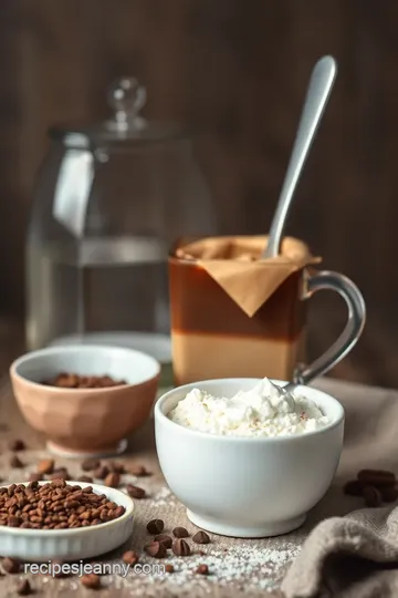 Frothy Coffee Delight with Chocolate Twist ingredients