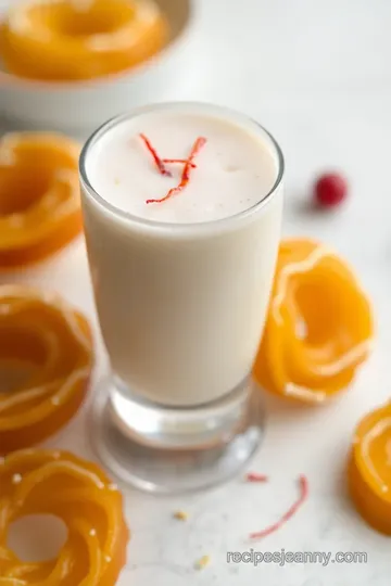 Refreshing Jalebi Drink Recipe presentation